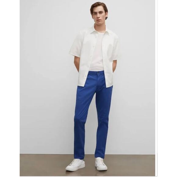 Club Monaco Connor Modern Slim Fit Chino Pants Blue 30 - Picture 1 of 8